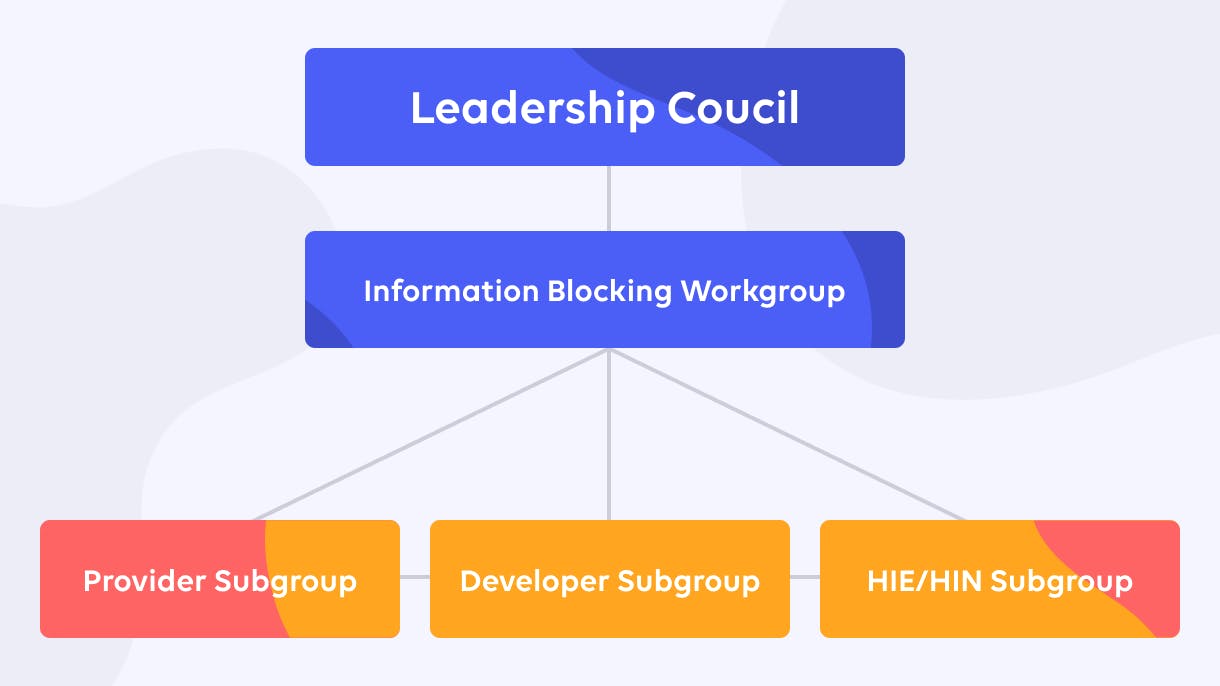 Sequoia Project Information Blocking Workgroup Diagram