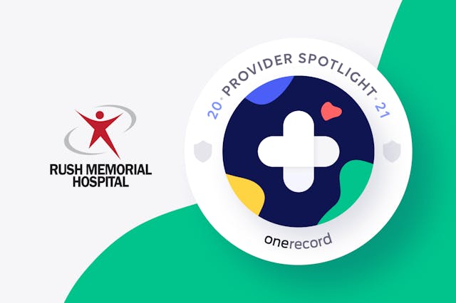 Rush Memorial Hospital OneRecord Provider Spotlight Medallion